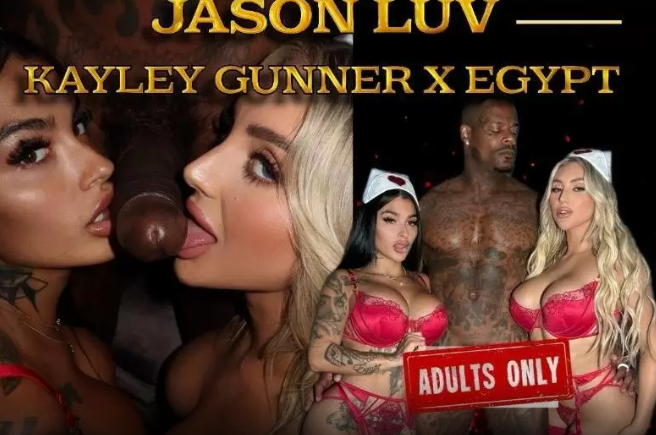 New Kayley Gunner+ The Official Egypt+ BRAND NEW Red Hot Threesome With Jason Luv