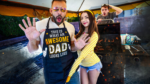 Serena Hill – “I’ll Drain Your Cock Before the BBQ” Serena Gets Marinated In Daddy’s White Sauce